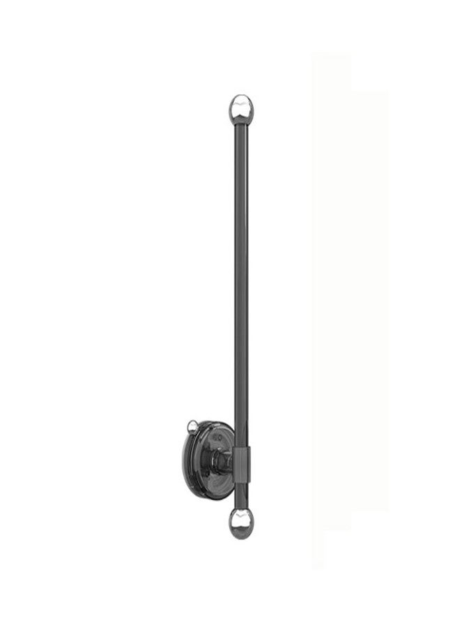 Cciphy Suction Cup Paper Towel Holder, Adjustable Self Adhesive Paper Towel Holder Under Cabinet, Wall Mount Paper Roll Dispense Hook Organizer Storage Holder (Transparent Gray) - Image 1